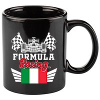 Italian Auto Race Italy Flag Formula Racing Car Blueprint Meaningful Gift 11oz C Handle Ceramic Mug