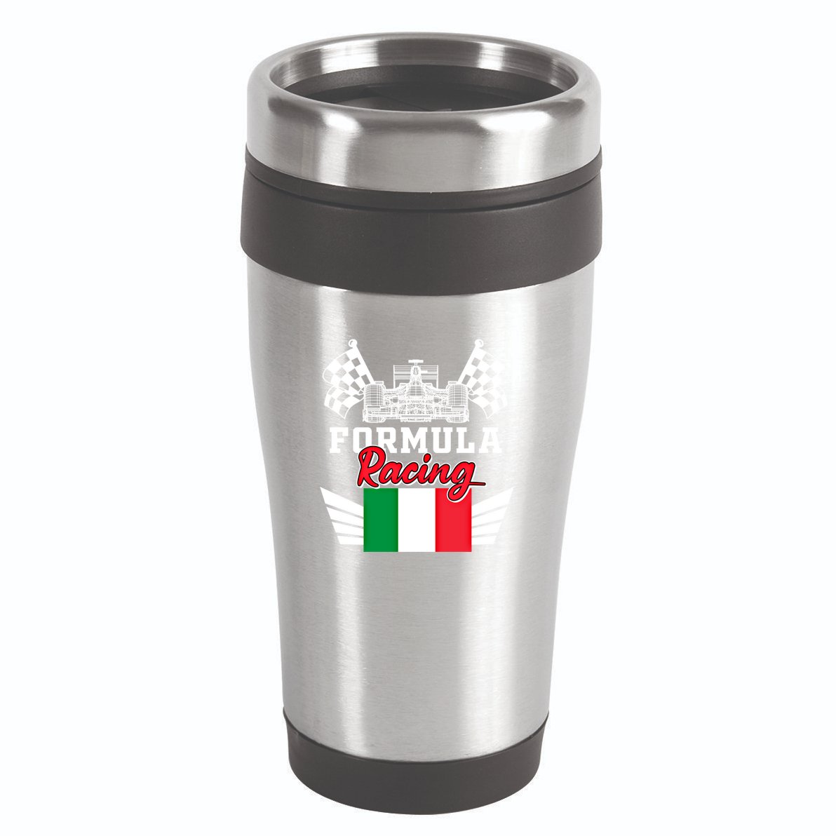 Italian Auto Race Italy Flag Formula Racing Car Blueprint Meaningful Gift 16oz Travel Tumbler