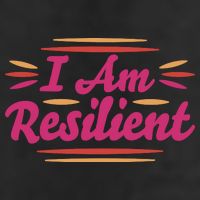 I Am Resilient Quote 7 Panel Mesh Trucker Snapback Hat