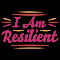 I Am Resilient Quote 7-Panel Snapback Hat