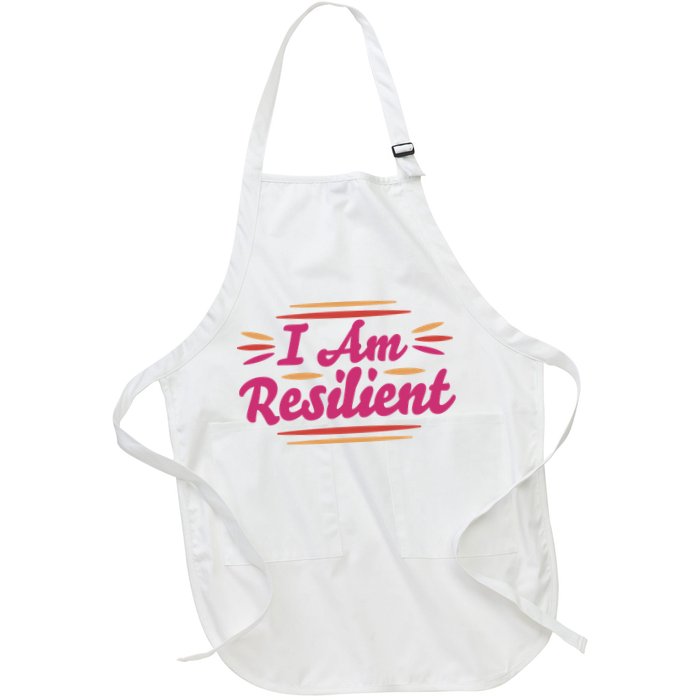 I Am Resilient Quote Apron
