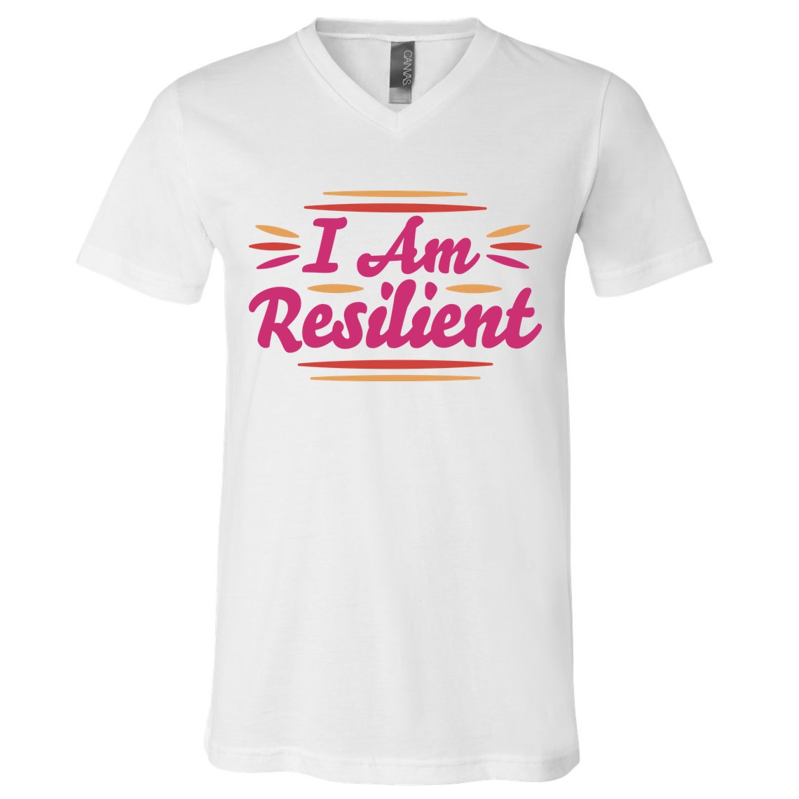 I Am Resilient Quote V-Neck T-Shirt