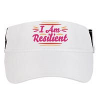 I Am Resilient Quote Adult Drive Performance Visor