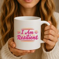 I Am Resilient Quote Mug