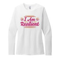 I Am Resilient Quote Womens CVC Long Sleeve Shirt