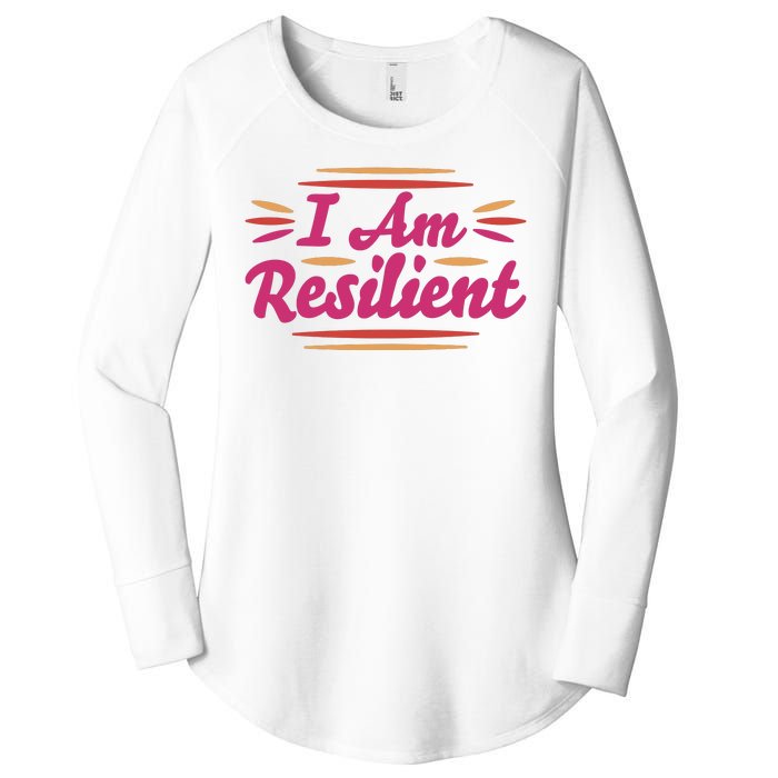 I Am Resilient Quote Women's Perfect Tri Tunic Long Sleeve Shirt