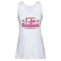 I Am Resilient Quote Ladies Essential Flowy Tank