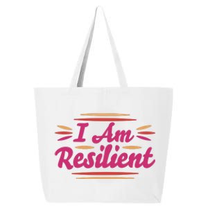 I Am Resilient Quote 25L Jumbo Tote