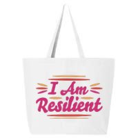 I Am Resilient Quote 25L Jumbo Tote