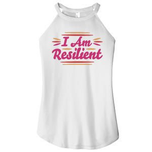 I Am Resilient Quote Women's Perfect Tri Rocker Tank