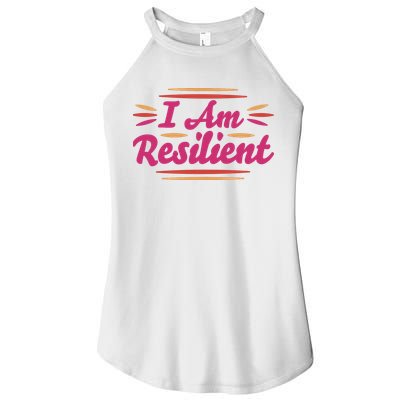 I Am Resilient Quote Women's Perfect Tri Rocker Tank