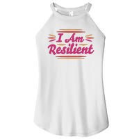 I Am Resilient Quote Women's Perfect Tri Rocker Tank