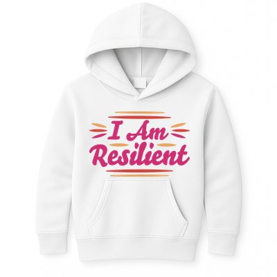 I Am Resilient Quote Kids Hoodie