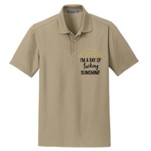 I'm A Ray Of Tucking Sunshine Sun Cute Funny Sayings Class Gift Dry Zone Grid Polo