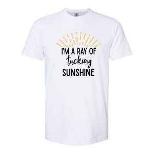 I'm A Ray Of Tucking Sunshine Sun Cute Funny Sayings Class Gift Softstyle CVC T-Shirt