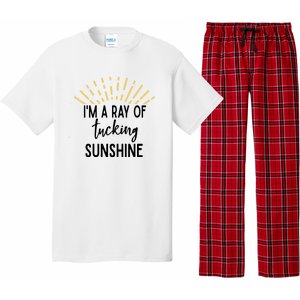 I'm A Ray Of Tucking Sunshine Sun Cute Funny Sayings Class Gift Pajama Set