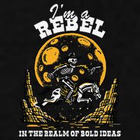 I’M A Rebel In The Realm Of Bold Ideas Funny Design Ladies PosiCharge Tri-Blend Wicking Tank
