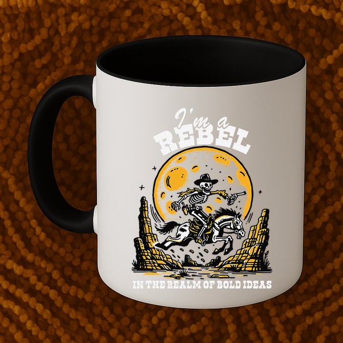 I’M A Rebel In The Realm Of Bold Ideas Funny Design Mug