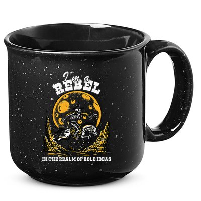I’M A Rebel In The Realm Of Bold Ideas Funny Design 15oz Campfire Ceramic Mug