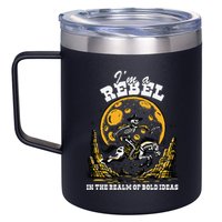 I’M A Rebel In The Realm Of Bold Ideas Funny Design 12oz Stainless Steel Coffee Mug
