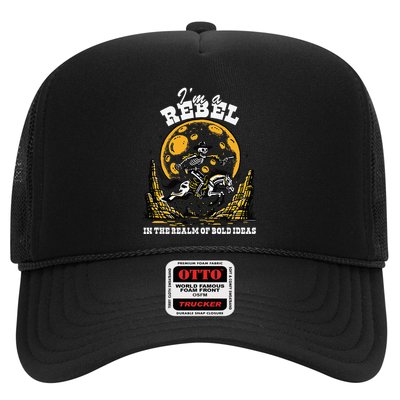 I’M A Rebel In The Realm Of Bold Ideas Funny Design Trucker Hat