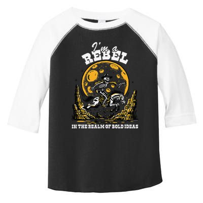 I’M A Rebel In The Realm Of Bold Ideas Funny Design Toddler Fine Jersey T-Shirt