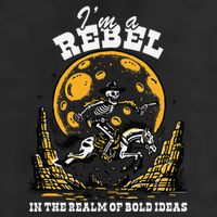 I’M A Rebel In The Realm Of Bold Ideas Funny Design Golf Towel