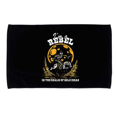 I’M A Rebel In The Realm Of Bold Ideas Funny Design Microfiber Hand Towel