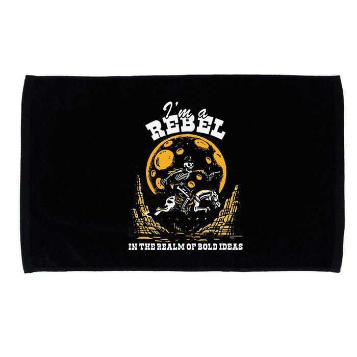 I’M A Rebel In The Realm Of Bold Ideas Funny Design Microfiber Hand Towel