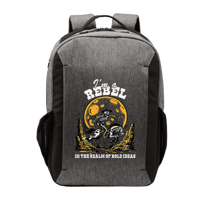 I’M A Rebel In The Realm Of Bold Ideas Funny Design Vector Backpack