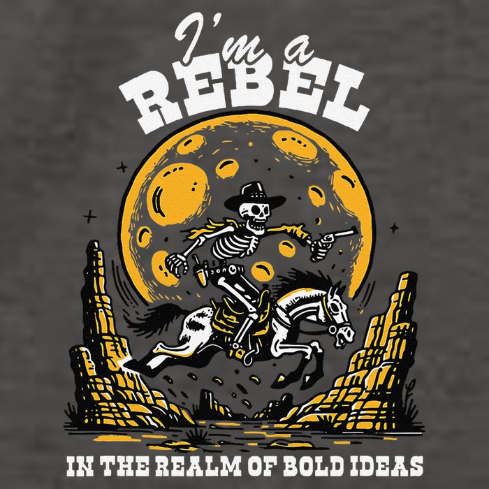 I’M A Rebel In The Realm Of Bold Ideas Funny Design Vector Backpack