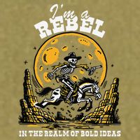 I’M A Rebel In The Realm Of Bold Ideas Funny Design Garment-Dyed Women's Muscle Tee