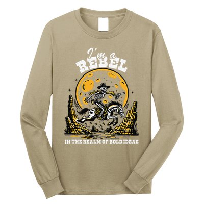 I’M A Rebel In The Realm Of Bold Ideas Funny Design Long Sleeve Shirt