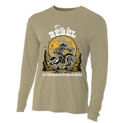 I’M A Rebel In The Realm Of Bold Ideas Funny Design Cooling Performance Long Sleeve Crew