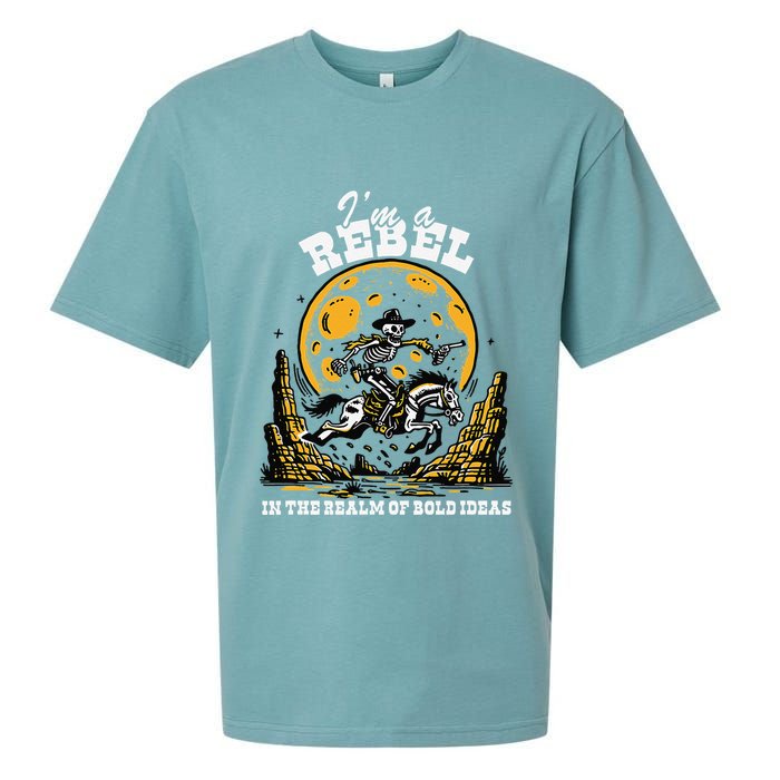 I’M A Rebel In The Realm Of Bold Ideas Funny Design Sueded Cloud Jersey T-Shirt
