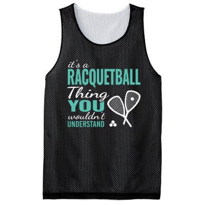 It's a racquetball thing you wouldn't understand funny quote Mesh Reversible Basketball Jersey Tank