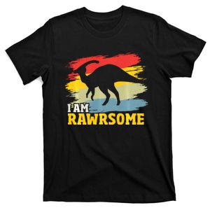 I Am Rawrsome Dino Parasaurolophus Dinosaur Sweat T-Shirt