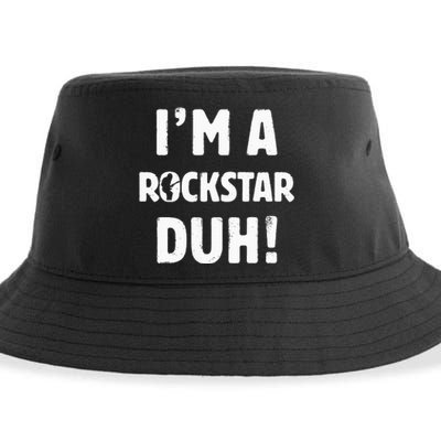 IM A Rockstar Duh Easy Halloween And Christmas Gift Sustainable Bucket Hat