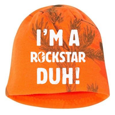 IM A Rockstar Duh Easy Halloween And Christmas Gift Kati - Camo Knit Beanie