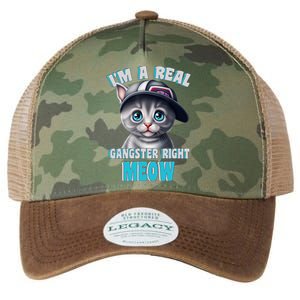 I'm A Real Gangster Right Meow Cute Kitten Legacy Tie Dye Trucker Hat