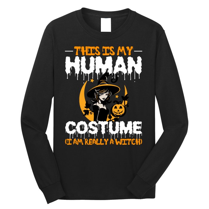 I Am Really A Witch Halloween Long Sleeve Shirt