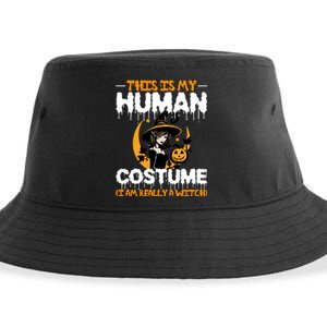 I Am Really A Witch Halloween Sustainable Bucket Hat