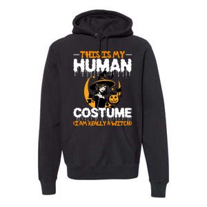 I Am Really A Witch Halloween Premium Hoodie