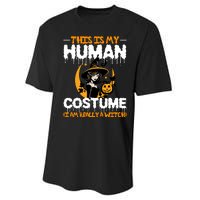 I Am Really A Witch Halloween Performance Sprint T-Shirt