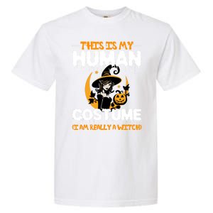 I Am Really A Witch Halloween Garment-Dyed Heavyweight T-Shirt