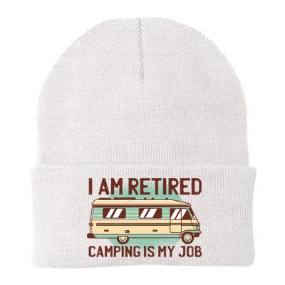 I Am Retired Camping Is My Job Beanie