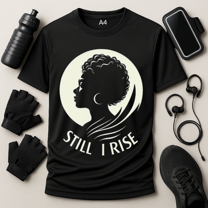 Inspire And Rise Still I Rise Unbreakable Spirit Cooling Performance Crew T-Shirt