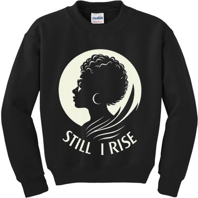 Inspire And Rise Still I Rise Unbreakable Spirit Kids Sweatshirt