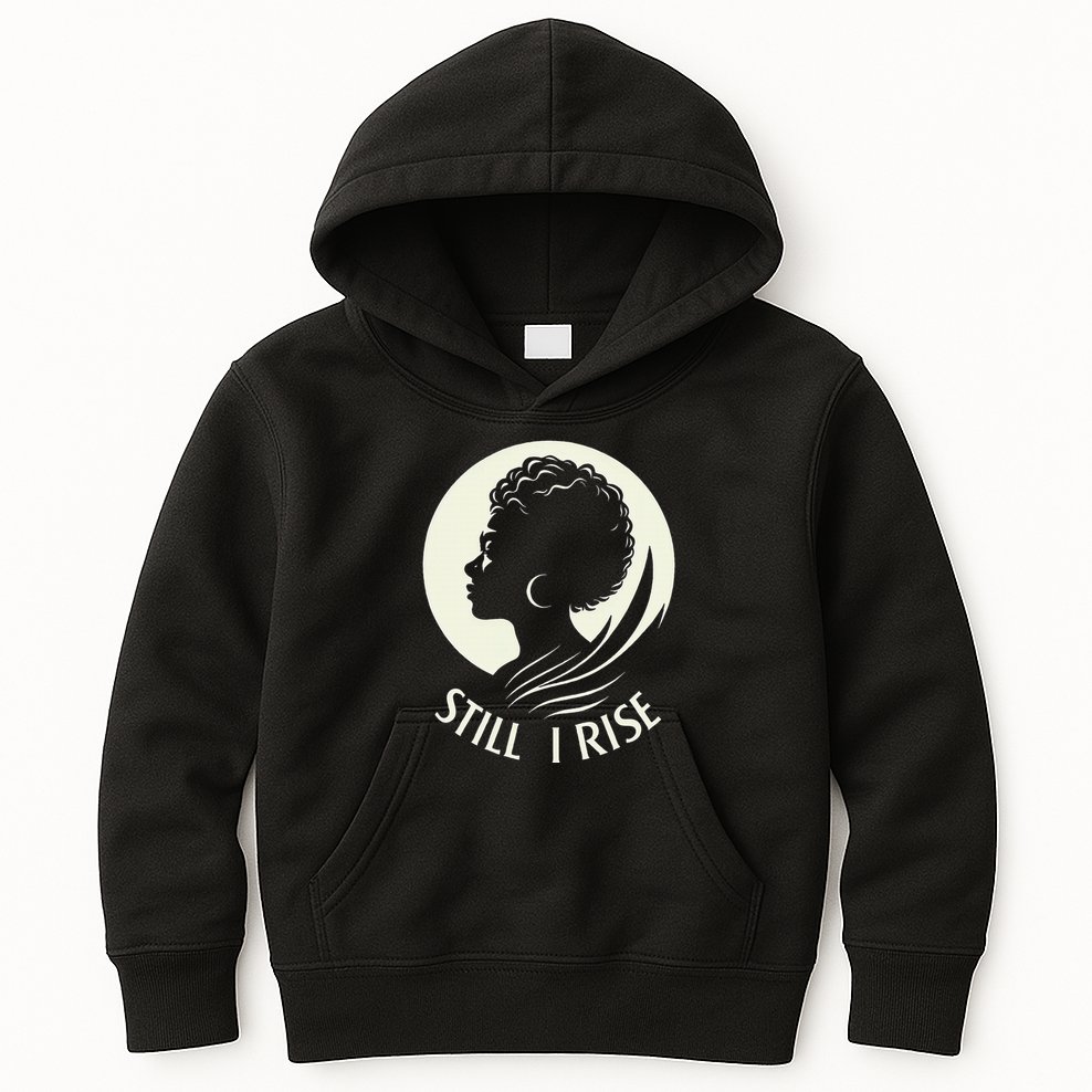 Inspire And Rise Still I Rise Unbreakable Spirit Kids Hoodie