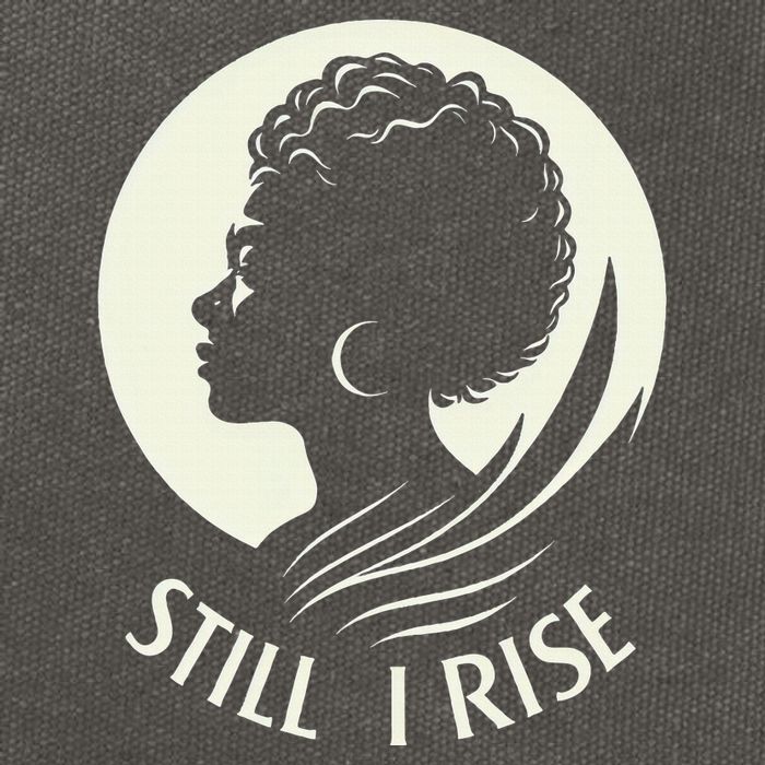 Inspire And Rise Still I Rise Unbreakable Spirit Cotton Canvas Backpack